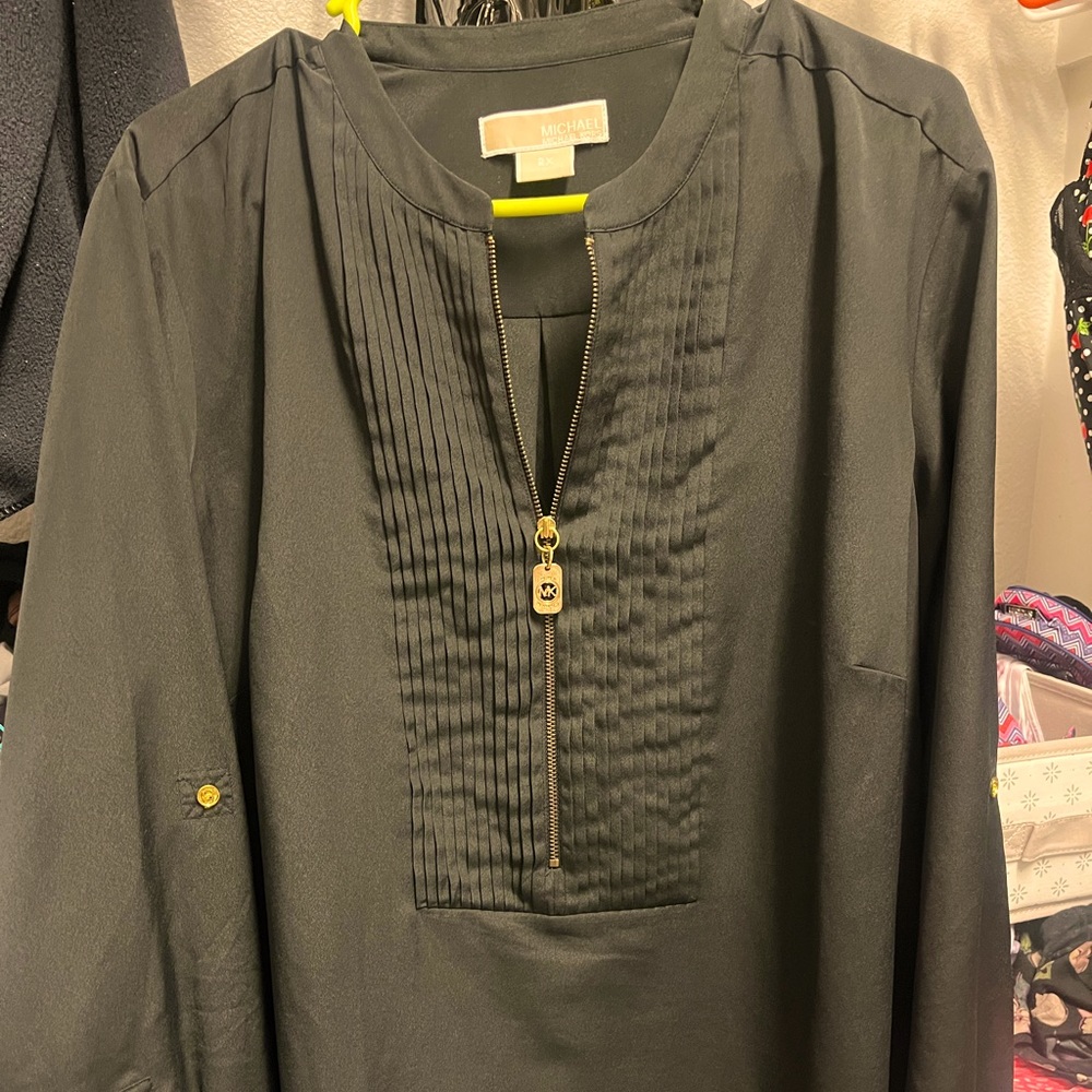 Michael Kors 2x long sleeve Polyester blouse